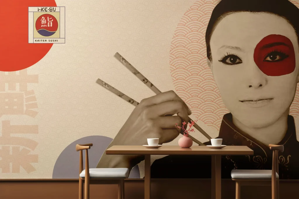 Grafikgestaltung für japanisches Restaurant IKESU