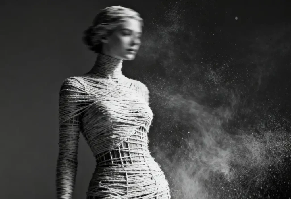 ein kreatives Bild mit einer Frau, bezeichnet Brand Design bzw. Corporate ID Design im Brand Design, Werbeagentur Brusnika