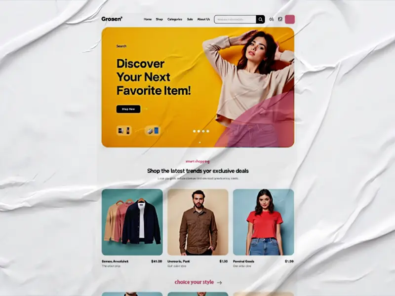 Ein Banner zum Thema Onlineshop und Onlinehandel in 2026